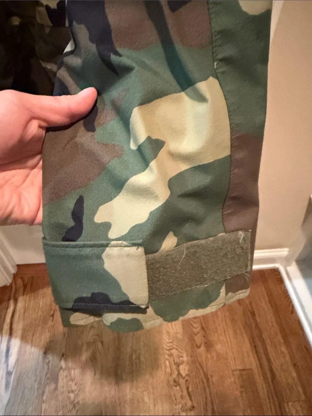 Classic Woodland Camo Military Field Jacket with Hood